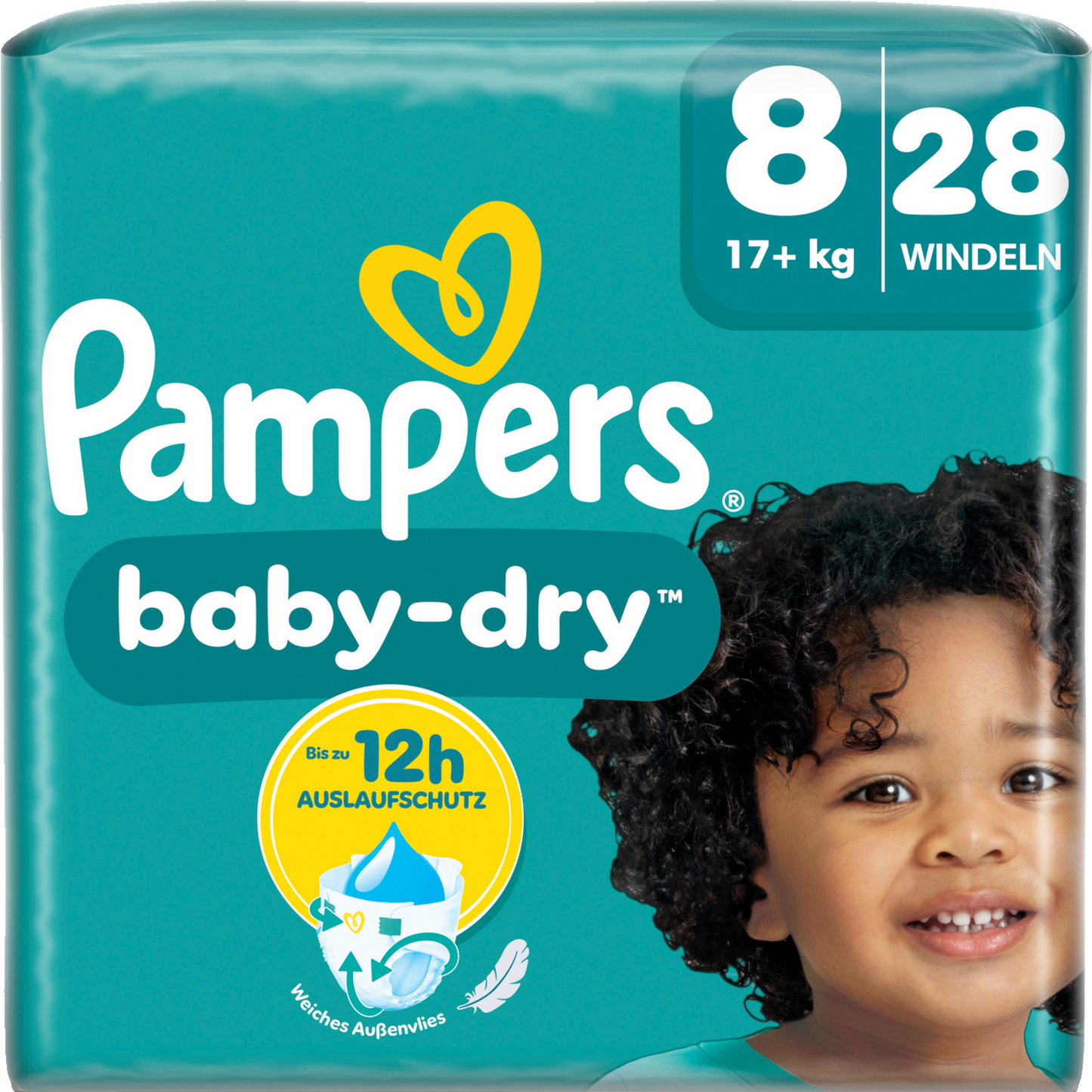 Pampers Baby-Dry Gr. 8 Extra Large Plus 17+kg (28 STK) Sparpack