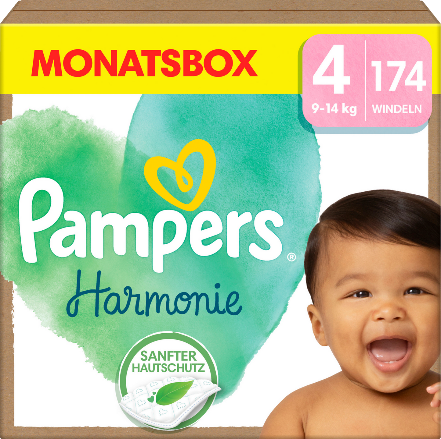 Pampers Harmonie Gr. 4 Maxi 9-14kg (3x174 STK) AKTION 3 Monatsboxen