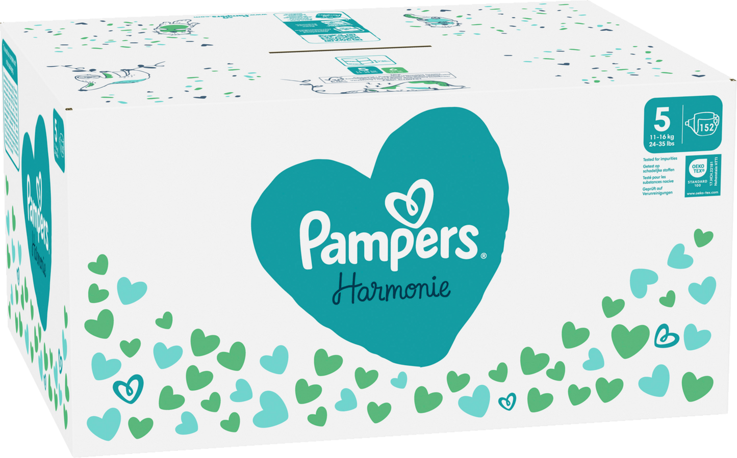 Pampers Harmonie Gr. 5 Junior 11-16kg (152 STK) Monatsbox