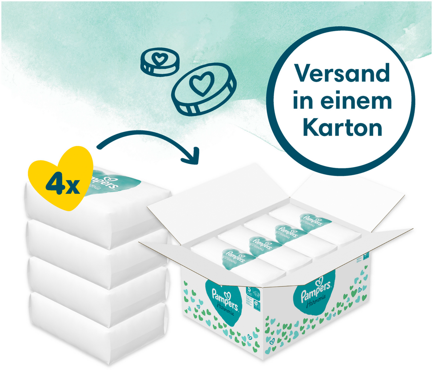 Pampers Harmonie Gr. 5 Junior 11-16kg (152 STK) Monatsbox