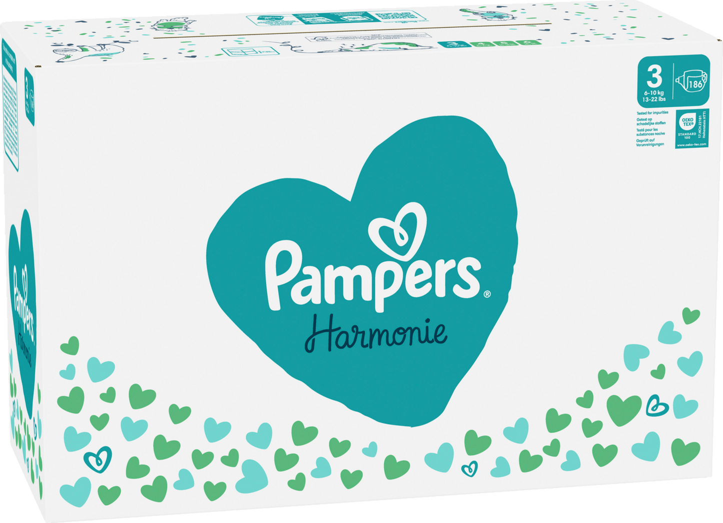 Pampers Harmonie Gr. 3 Midi 6-10kg (186 STK) Monatsbox
