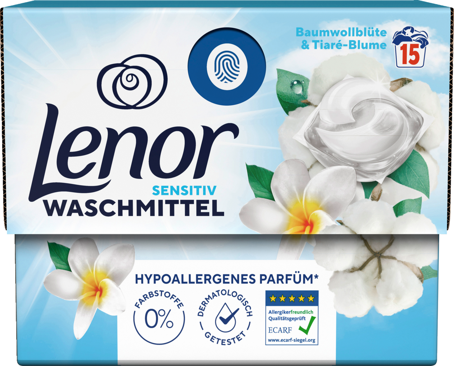 Lenor All-in-1 Pods Sensitiv 15 Waschladungen