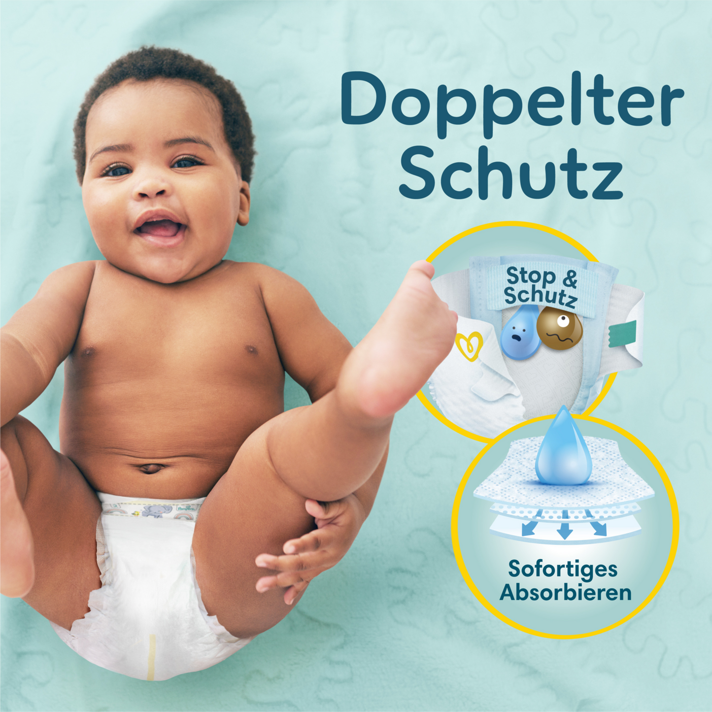 Pampers Premium Protection Gr. 1 Newborn (2-5kg) (24 STK) Tragepack