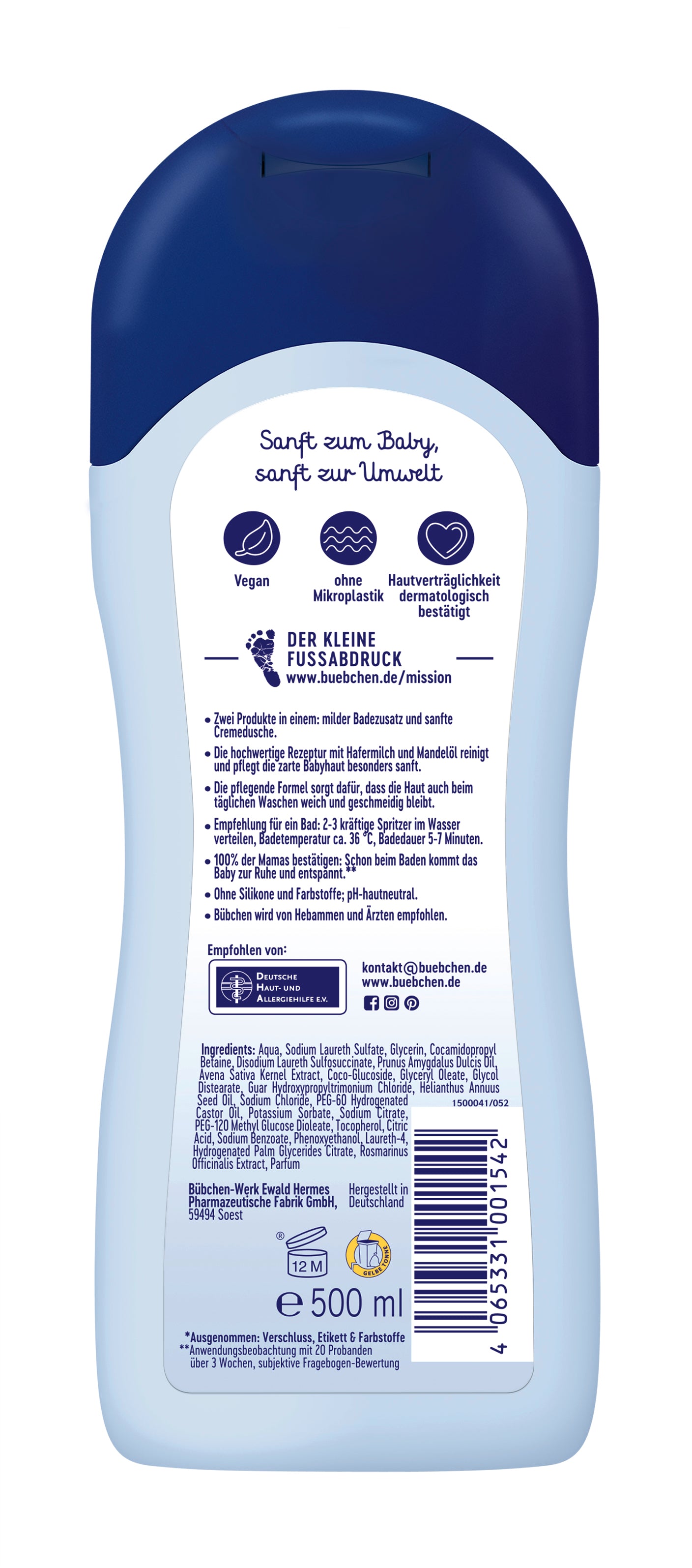 Bübchen Traum Bad & Dusche sensitiv 500ml