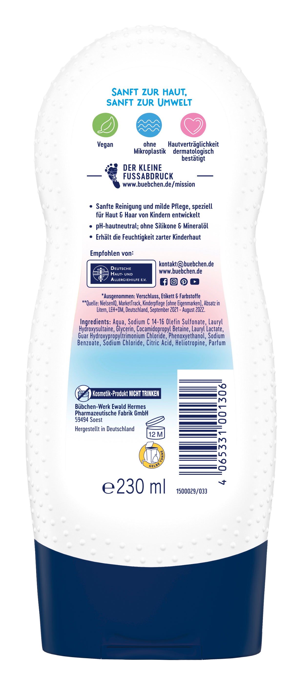 Bübchen Kids 2 in 1 Sanfte Lieblinge 230ml