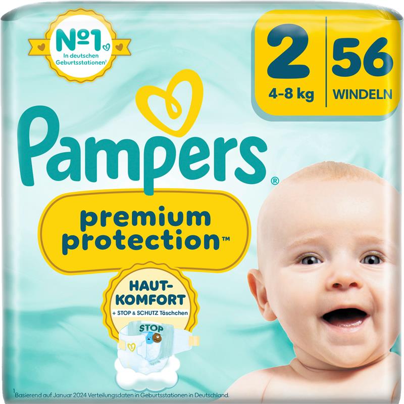 Pampers Premium Protection Gr.2 Mini 4-8kg (56 STK) Sparpack