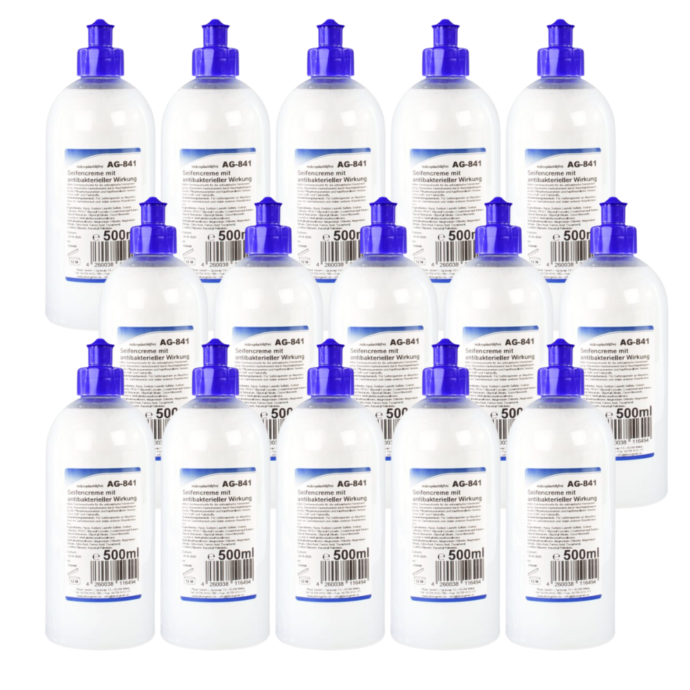 Handreinigungs-Cremeseife mit antibakterieller Wirkung Karton (15 x 500ml)