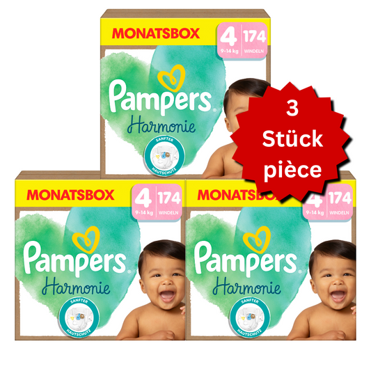 Pampers Harmonie Gr. 4 Maxi 9-14kg (3x174 STK) AKTION 3 Monatsboxen