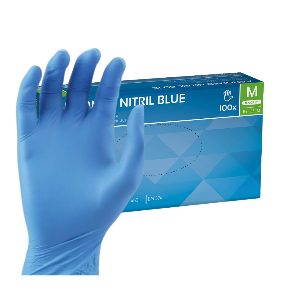 nitril handschuhe kaufen Nitril Handschuhe blau Gr. M 100 STK kaufen