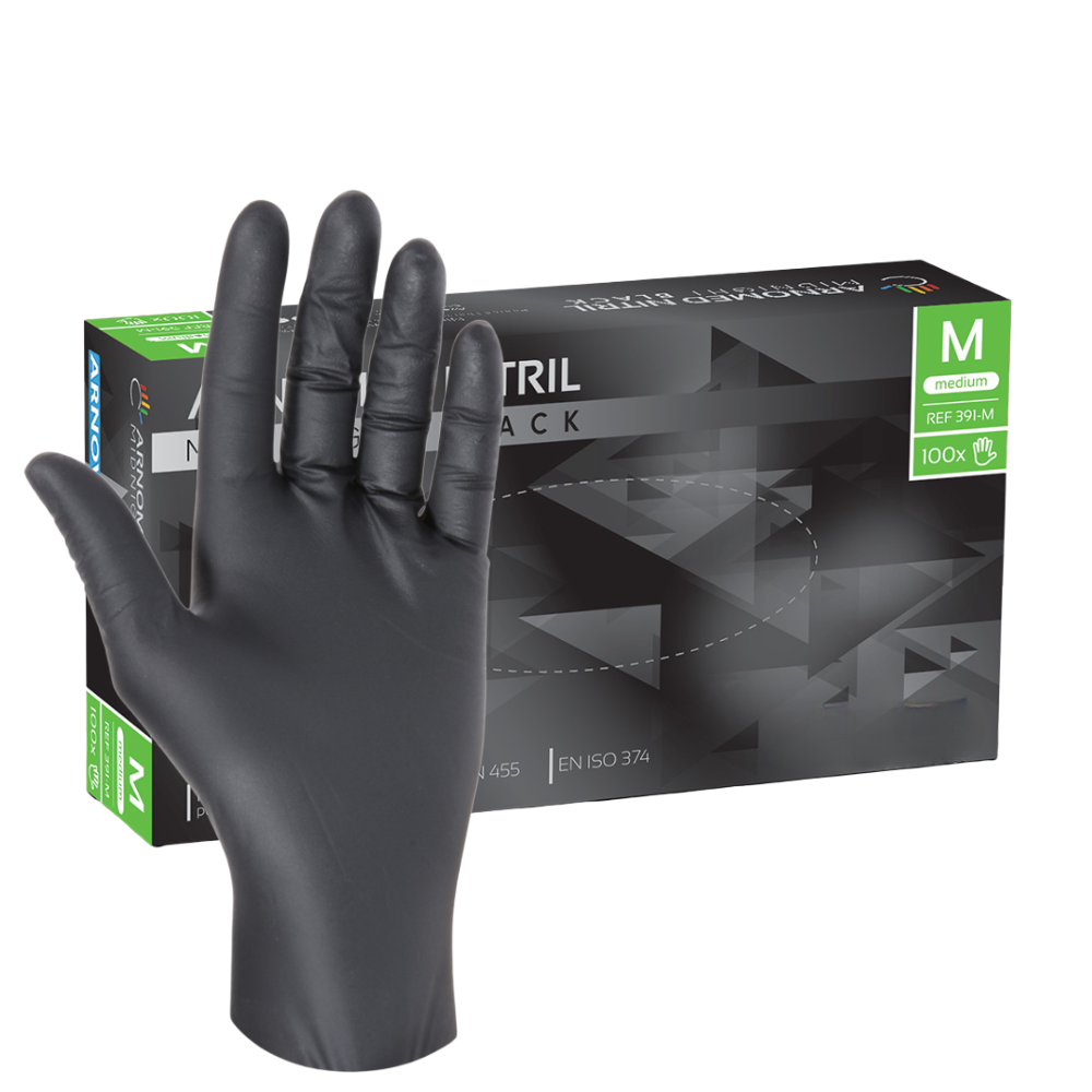 nitril handschuhe m 100 stück Nitril Handschuhe schwarz Gr. M kaufen