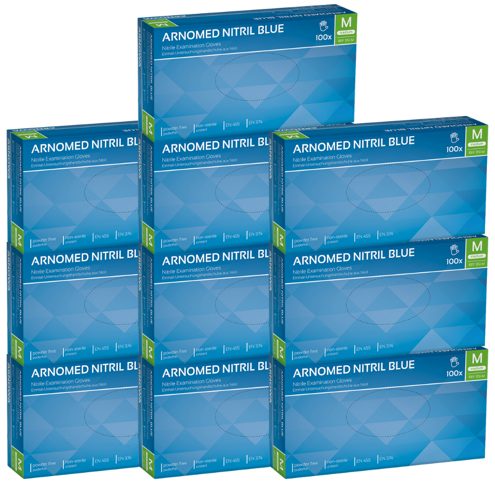 Nitril Handschuhe blau Gr. M (10 x 100 STK) Karton