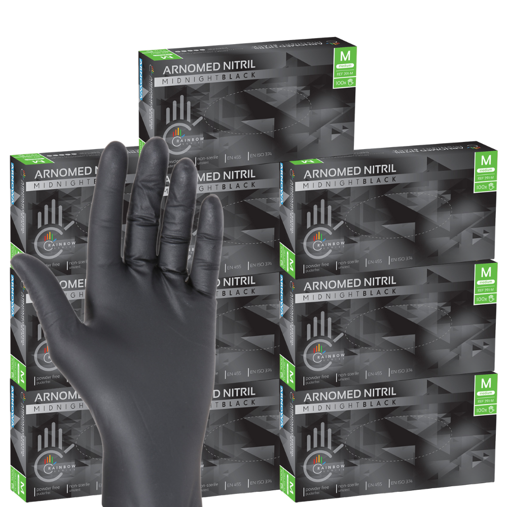 Nitril Handschuhe schwarz Gr. M (10 x 100 STK) Karton