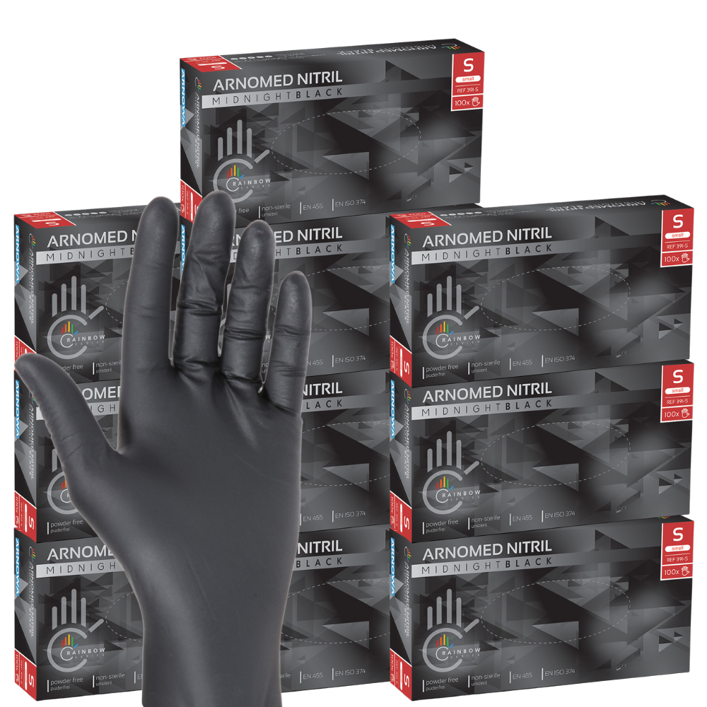 Nitril Handschuhe schwarz Gr. S (10 x 100 STK) Karton