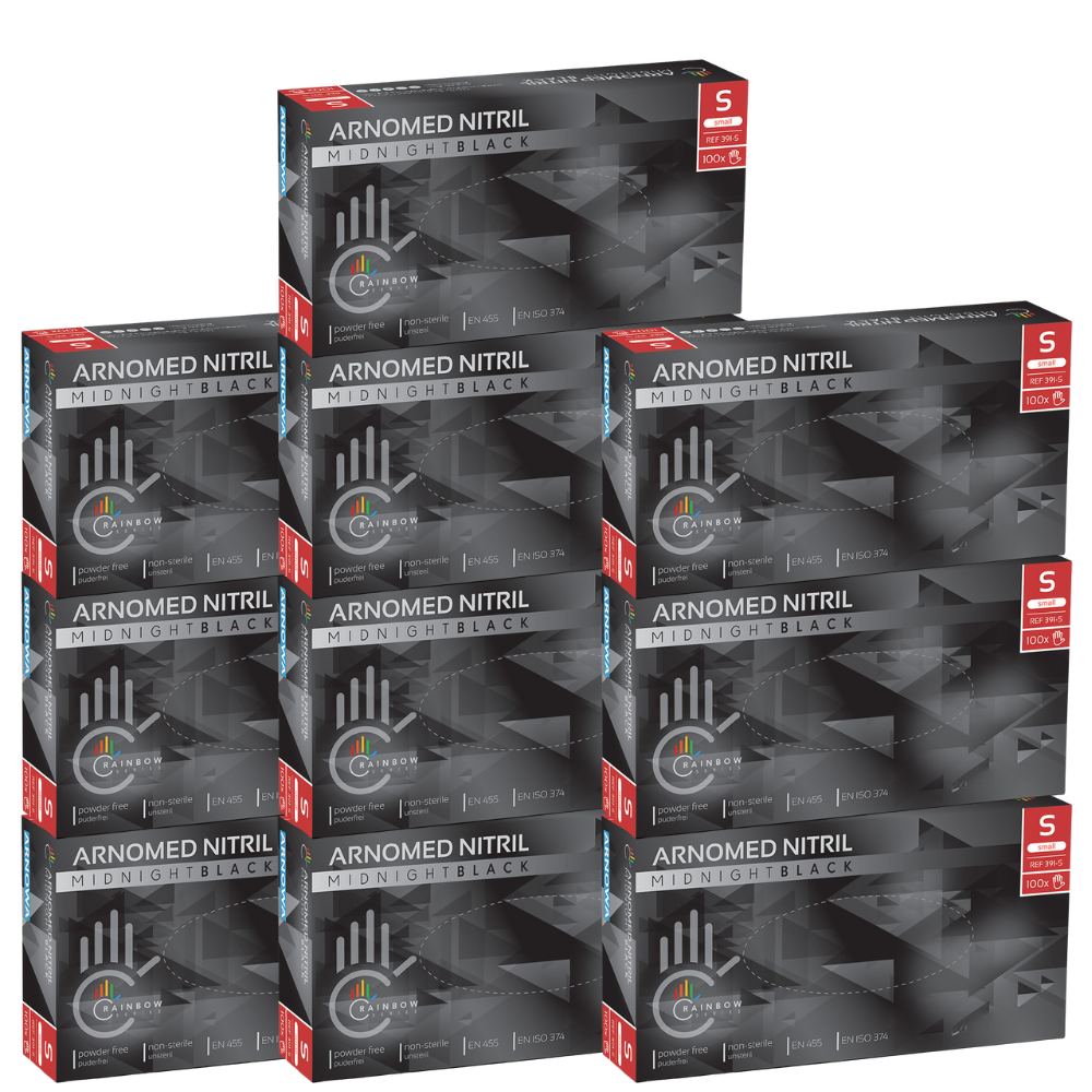 Nitril Handschuhe schwarz Gr. S (10 x 100 STK) Karton