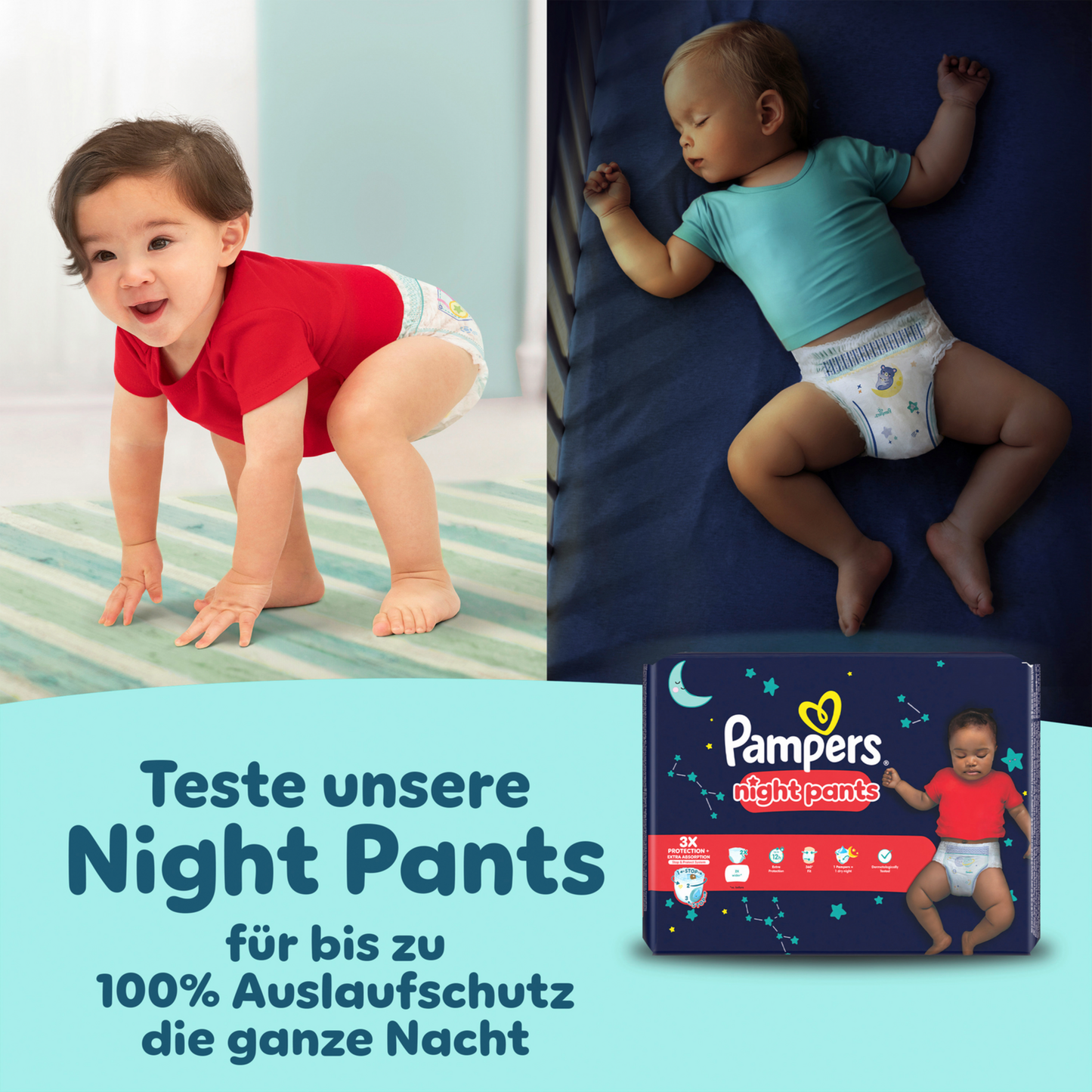 Pampers Premium Protection Pants Gr.5 Junior 12-17kg (144 STK) Monatsbox