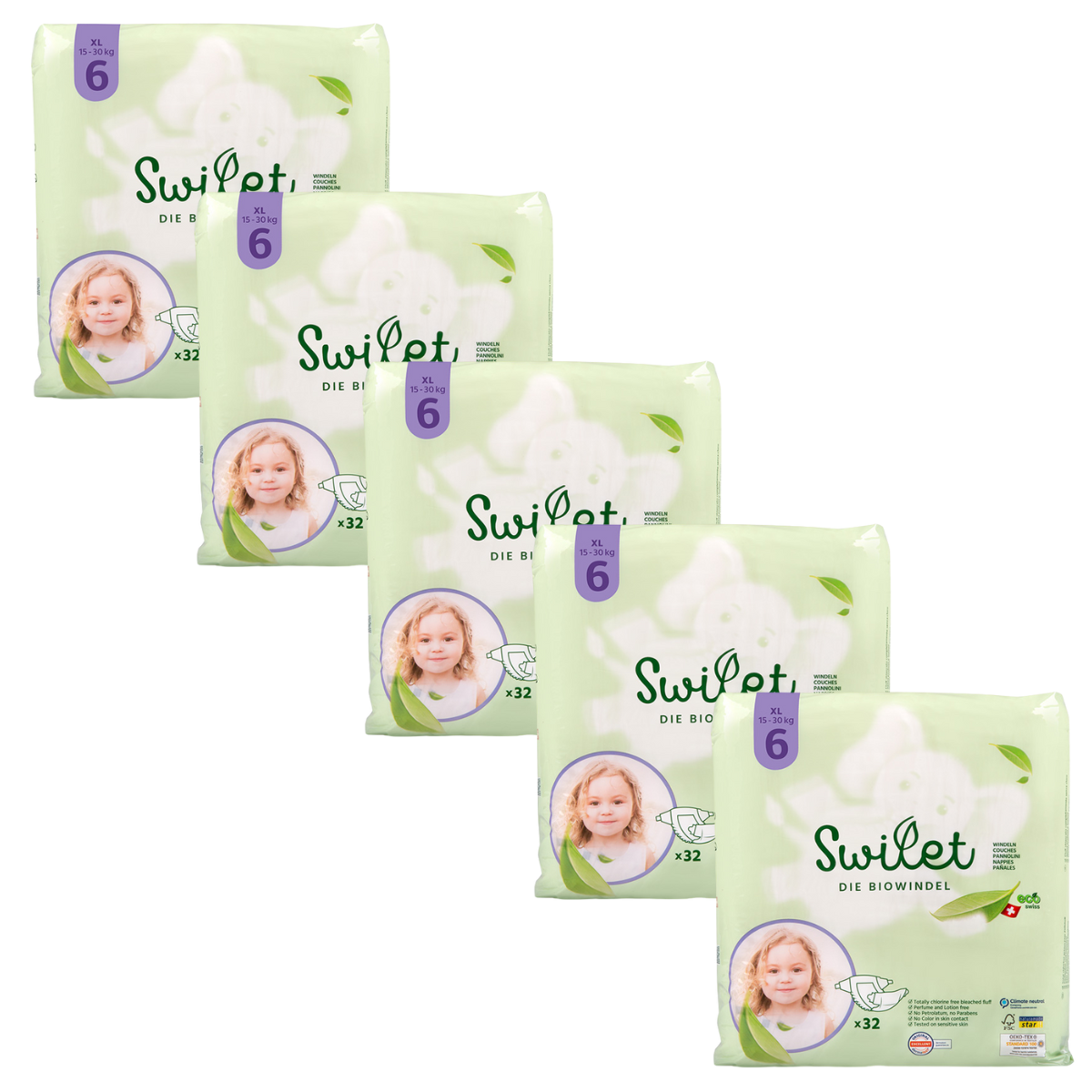 Swilet Gr. 6 XL Monatsbox (160 STK)