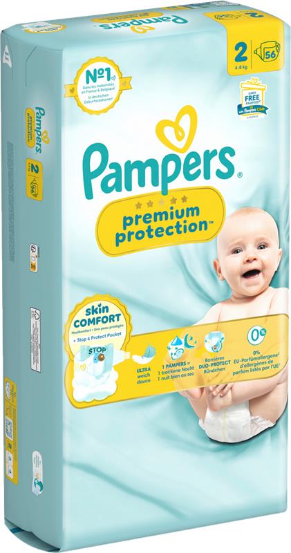 Pampers Premium Protection Gr.2 Mini 4-8kg (56 STK) Sparpack