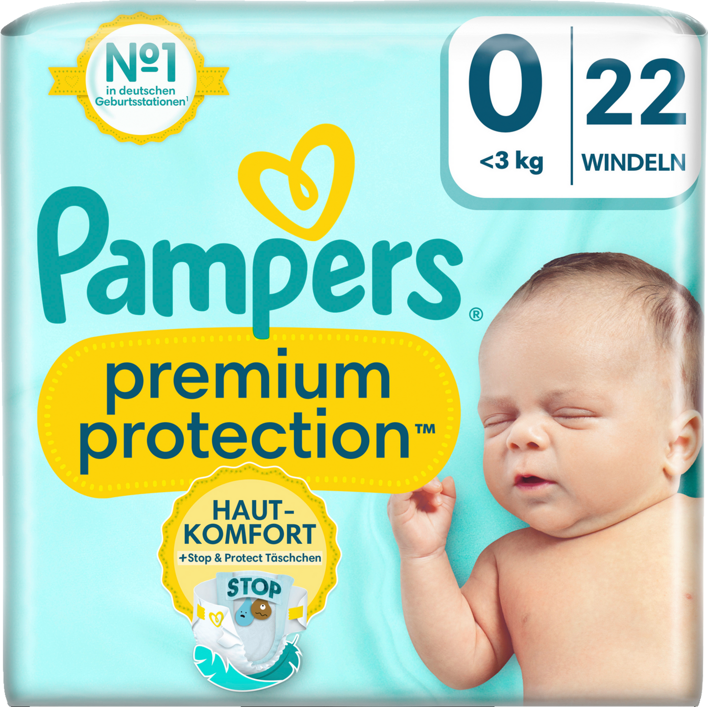 Pampers Premium Protection Gr.0 Micro <3kg  (22 STK) Tragepack