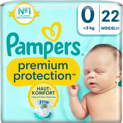 Pampers Premium Protection Gr.0 Micro <3kg  (22 STK) Tragepack