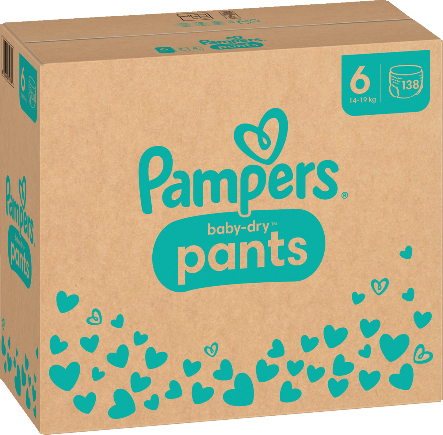Pampers Baby-Dry PANTS Gr. 6 XL 14-19kg (138 STK) Monatsbox