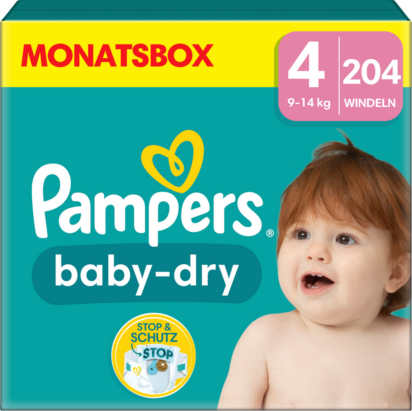 AKTION Pampers Baby Dry Monatsbox Gr. 4 + Sangenic-Windeleimer