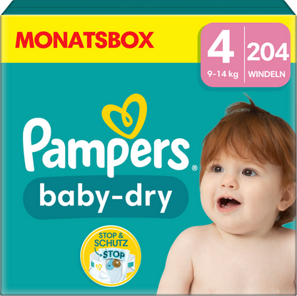 AKTION Pampers Baby Dry Monatsbox Gr. 4 + Sangenic-Windeleimer