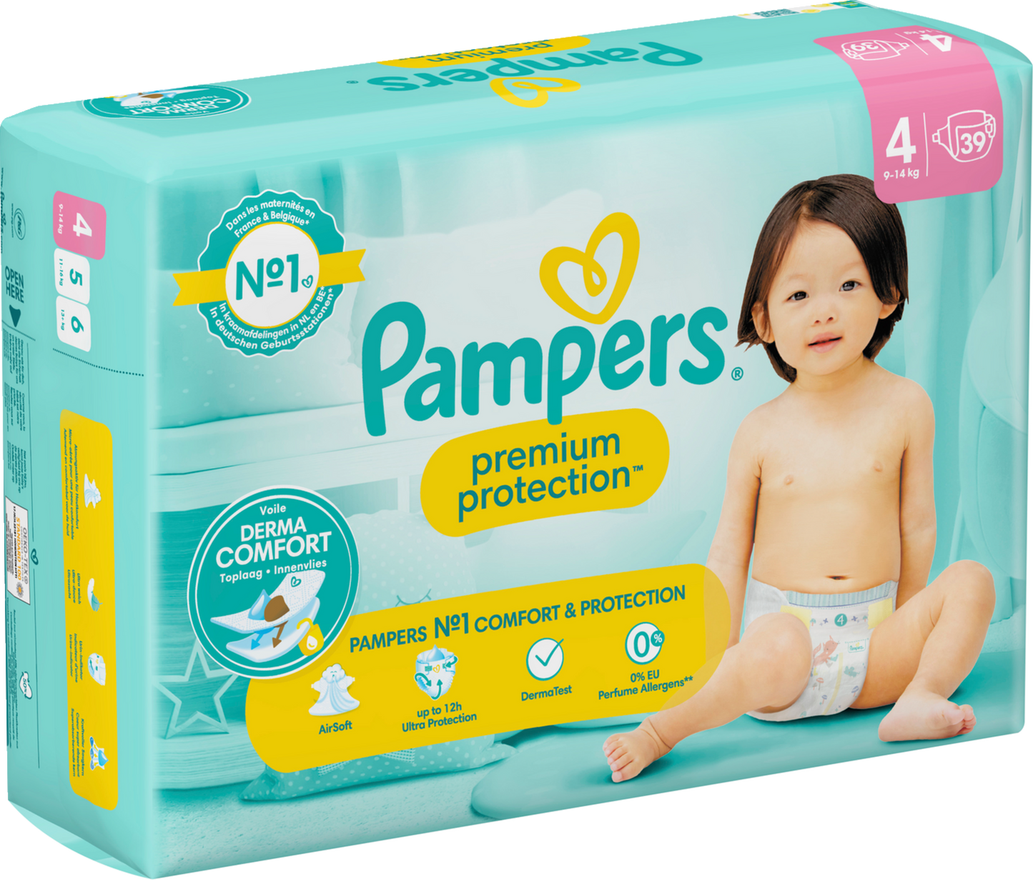 Pampers Premium Protection Gr.4 Maxi 9-14kg (39 STK) Sparpack