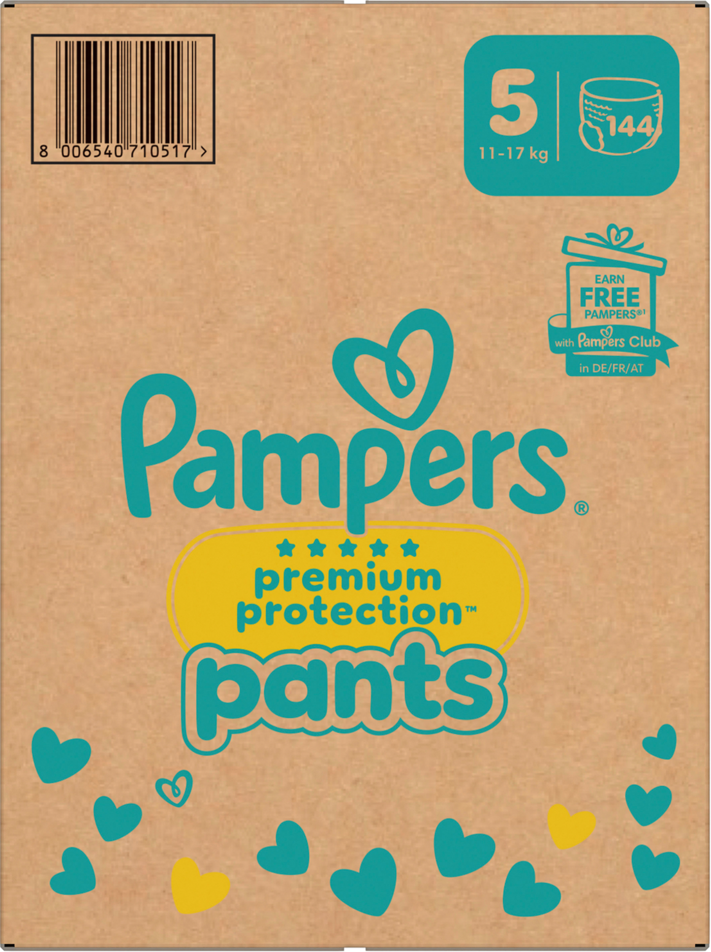 Pampers Premium Protection Pants Gr.5 Junior 12-17kg (144 STK) Monatsbox