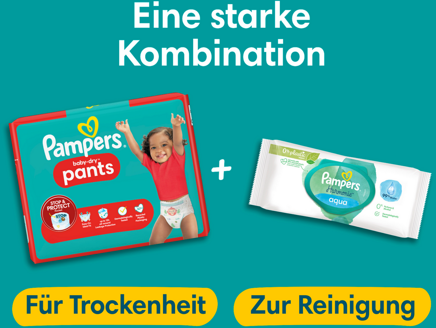 Pampers Baby-Dry PANTS Gr. 5 Junior 12-17kg (2 x 37 STK) Sparpack