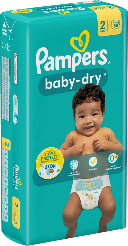 Pampers Baby-Dry Gr.2 Mini 4-8kg (58 STK) Sparpack