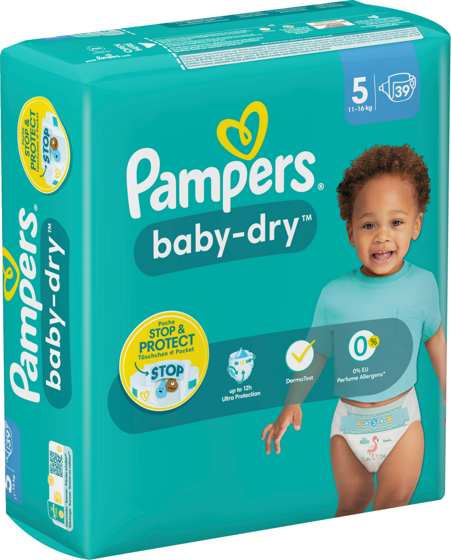 Pampers Baby-Dry Gr.5 Junior 11-16kg (39 STK) Sparpack