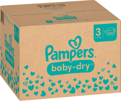 Pampers Baby-Dry Gr.3 Midi 6-10kg (222 STK )Monatsbox