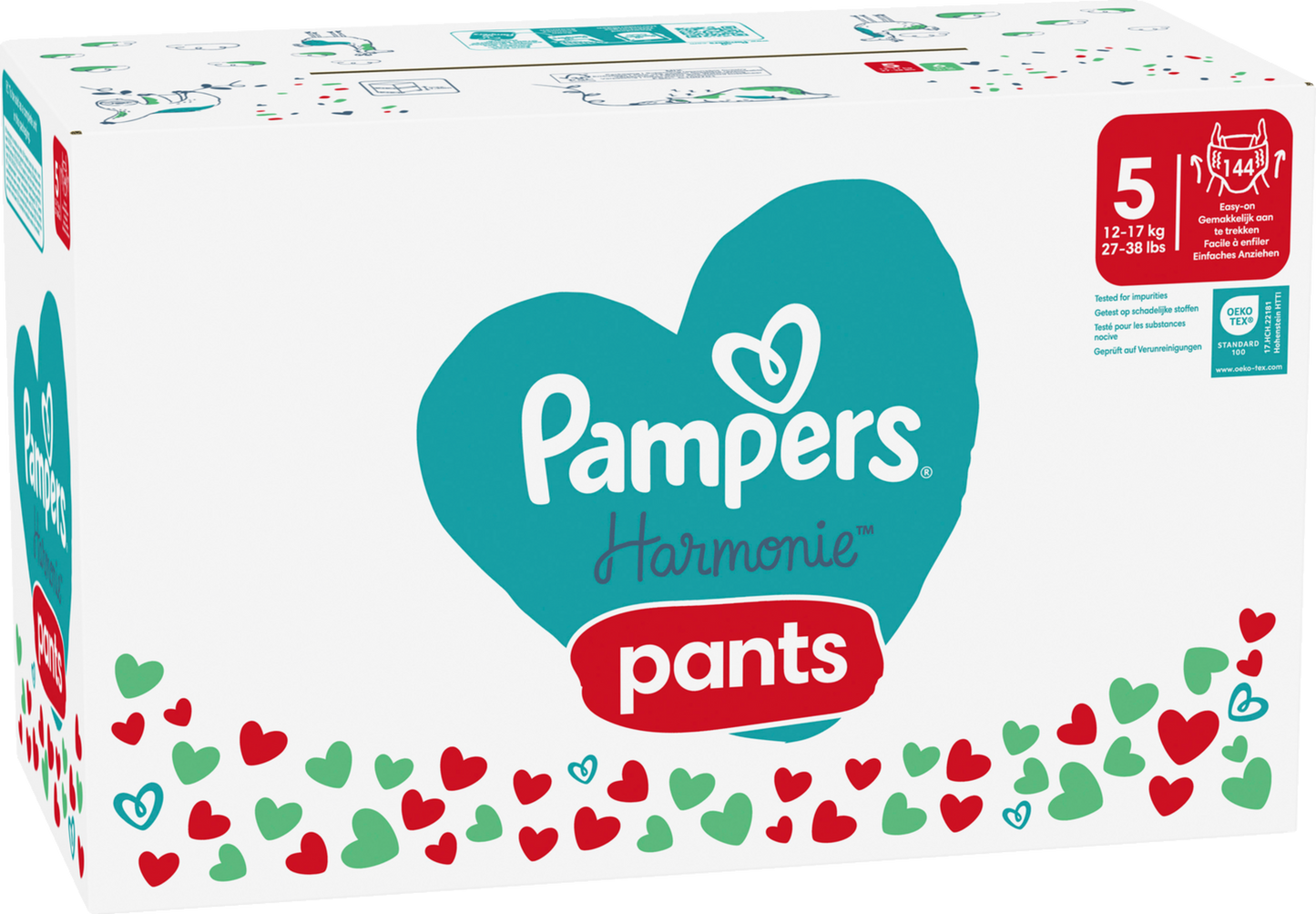 Pampers Harmonie Pants Gr. 5 Junior 12-17kg (144 STK) Monatsbox