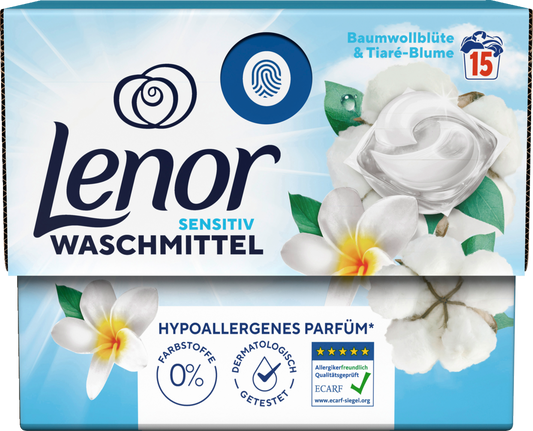 Lenor All-in-1 Pods Sensitiv 15 Waschladungen