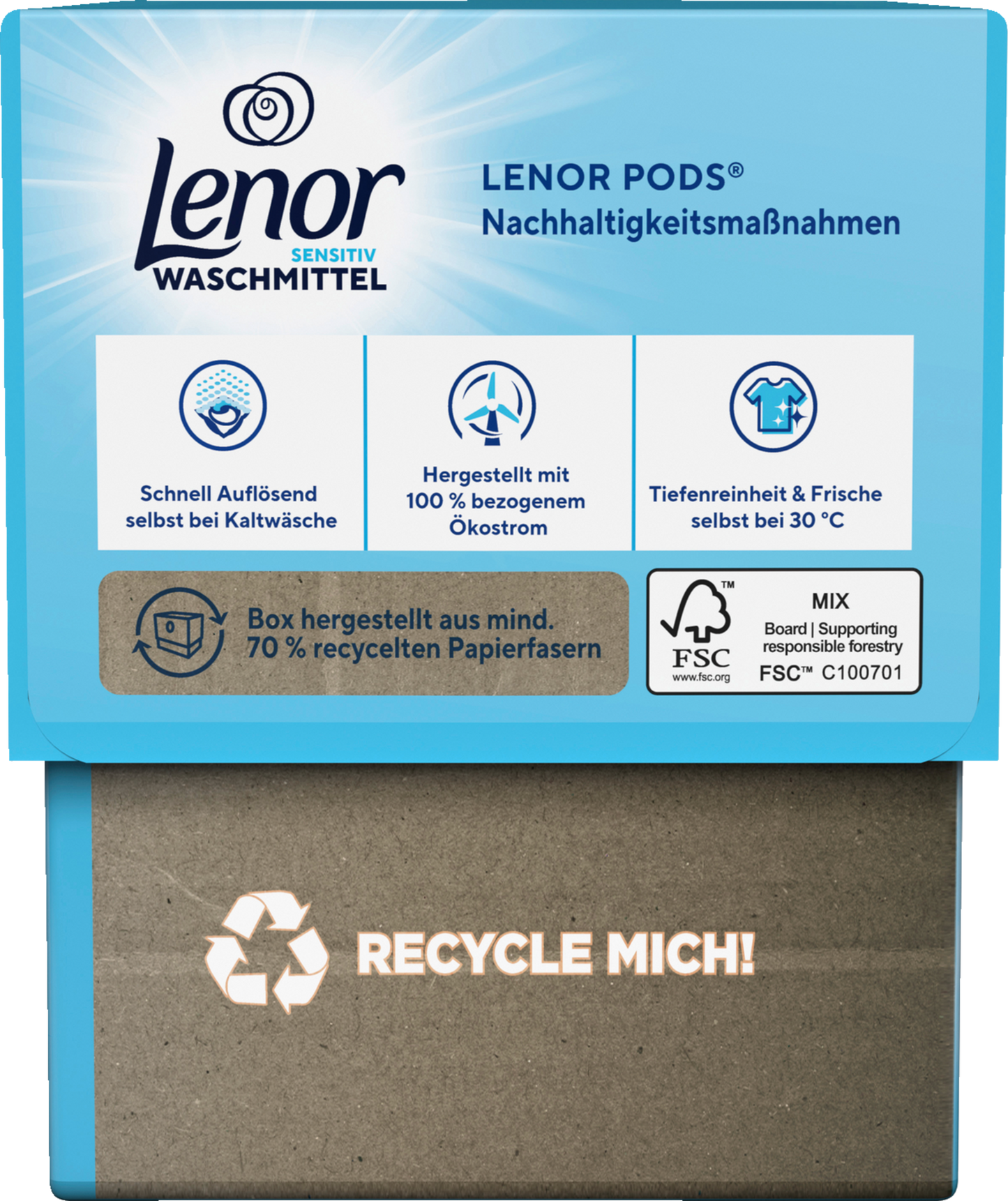 Lenor All-in-1 Pods Sensitiv 15 Waschladungen