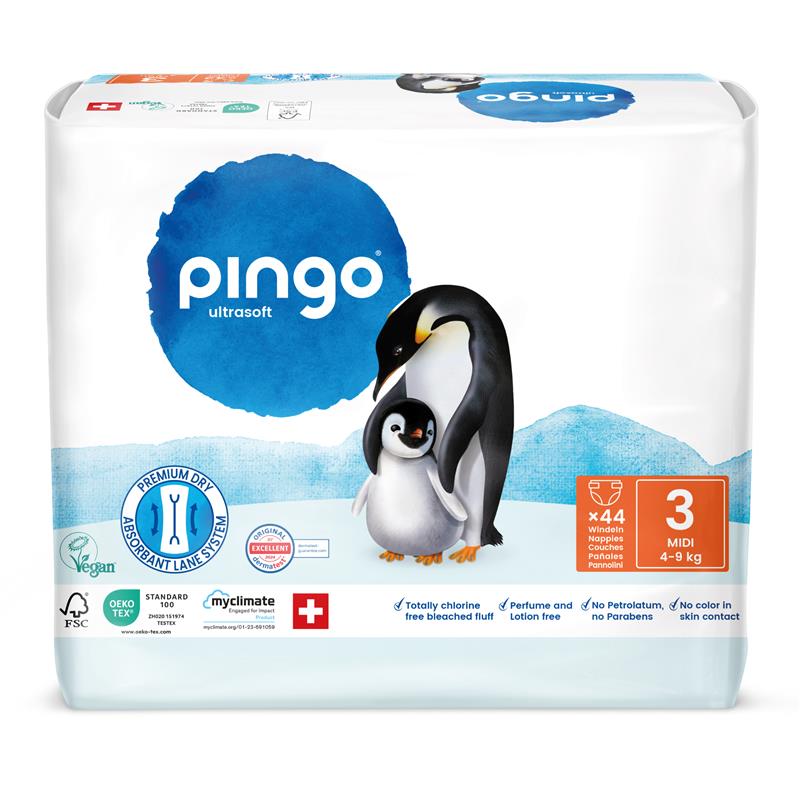 Pingo Gr. 3 Midi (4-9 kg) 3er Karton (3 x 4 x 44 STK)