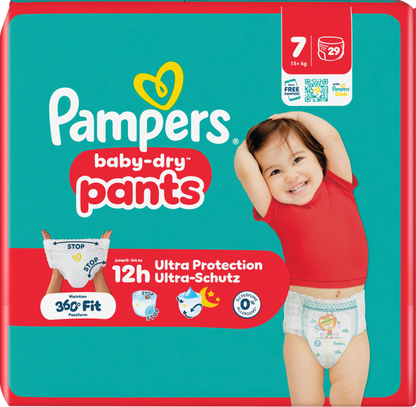 Pampers Baby-Dry PANTS Gr. 7 XXL +15kg (3 x 29 STK)