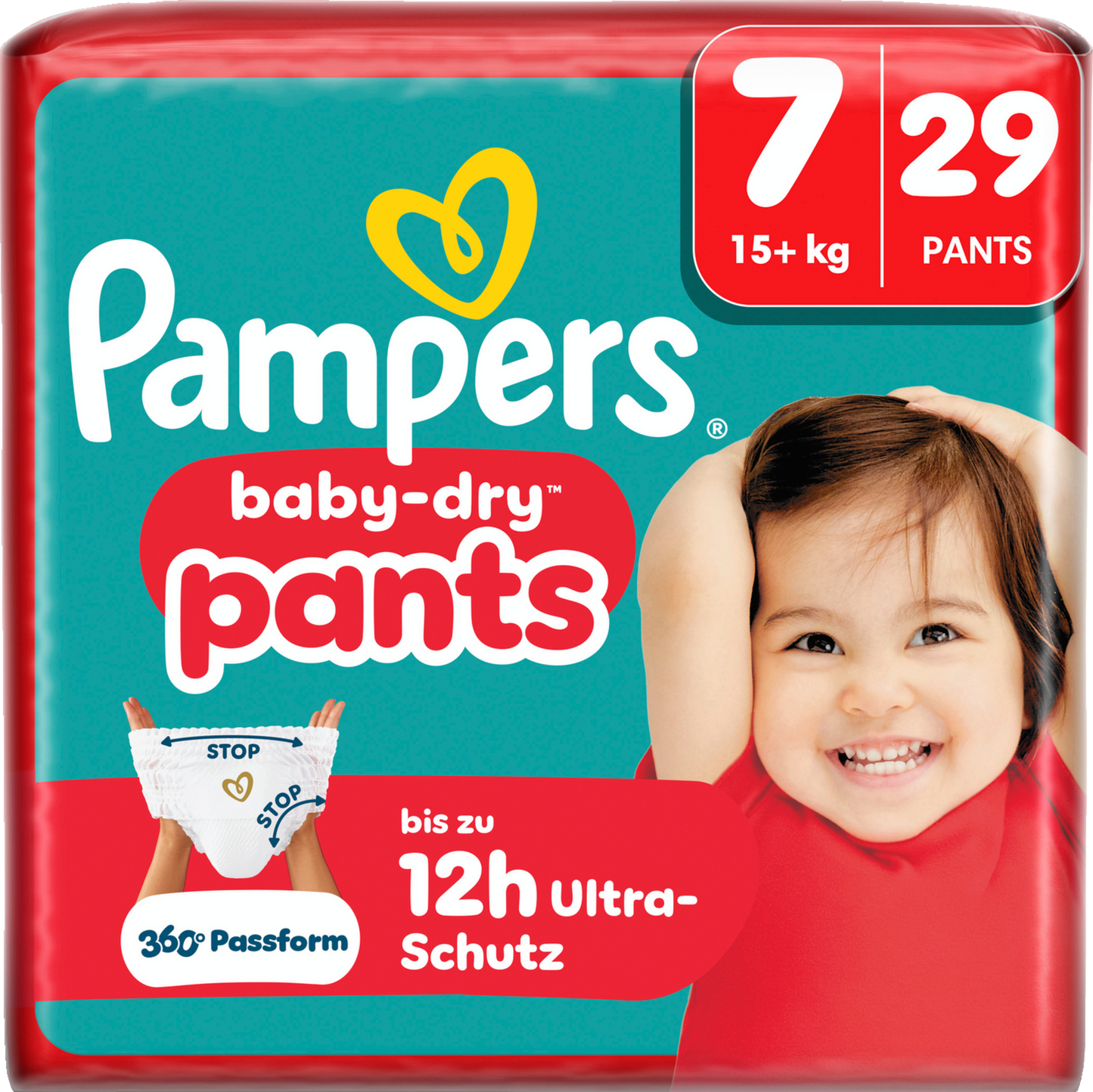 Pampers Baby-Dry PANTS Gr. 7 XXL +15kg (29 STK) Beutel
