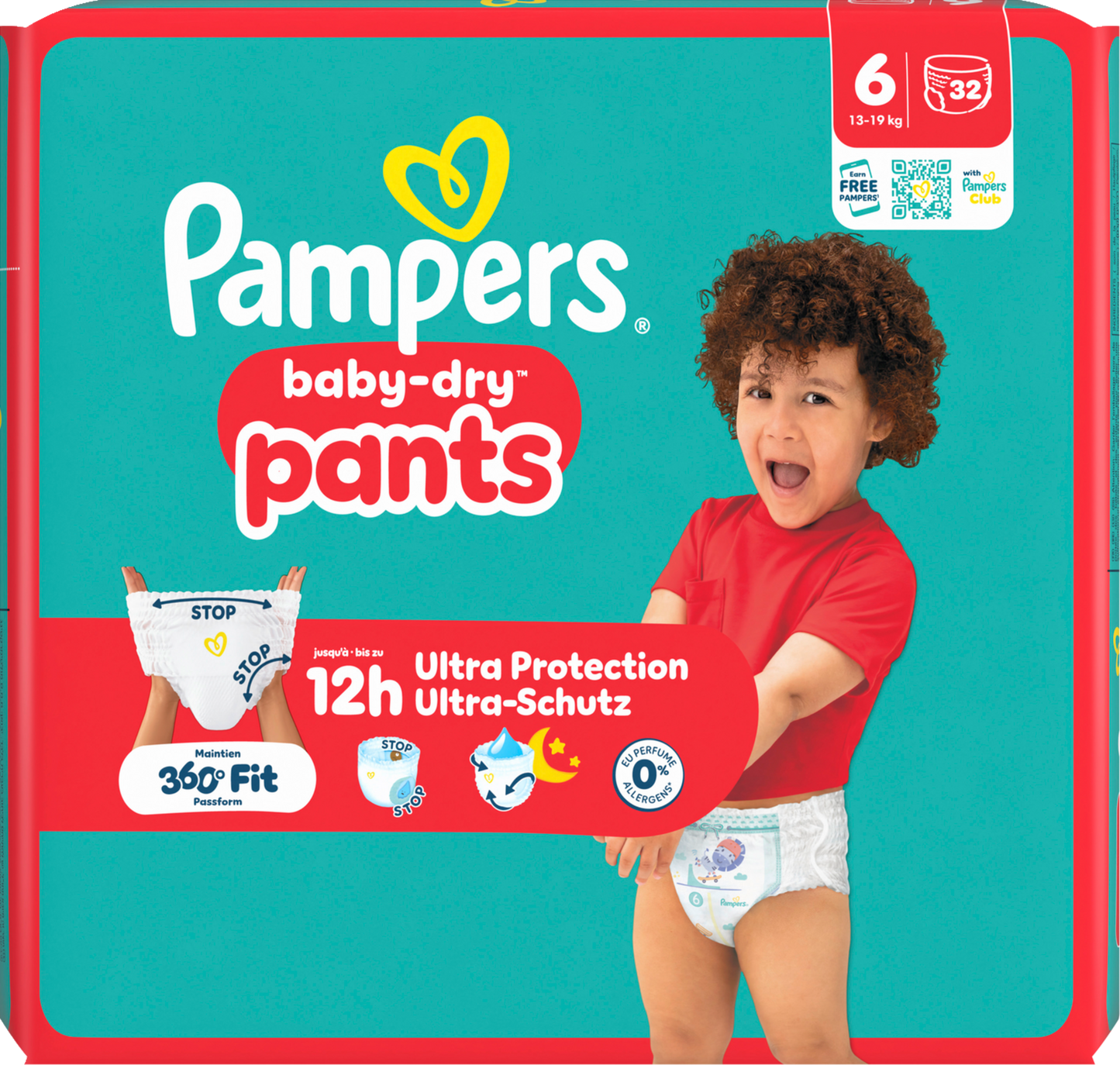 Pampers Baby-Dry PANTS Gr. 6 XL 13-19kg (32 STK) Beutel