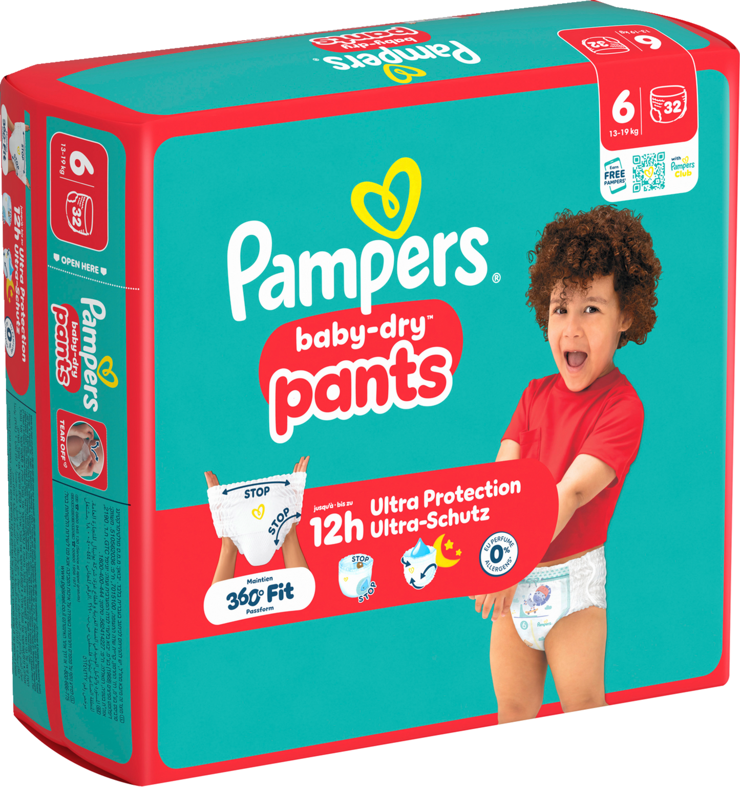 Pampers Baby-Dry PANTS Gr. 6 XL 13-19kg (32 STK) Beutel