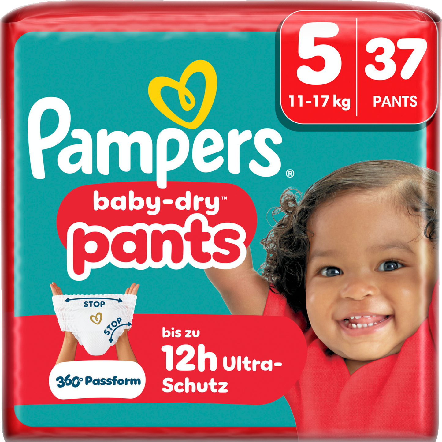 Pampers Baby-Dry PANTS Gr. 5 Junior 11-17kg (37 STK) Beutel