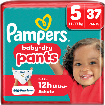 Pampers Baby-Dry PANTS Gr. 5 Junior 11-17kg (37 STK) Beutel