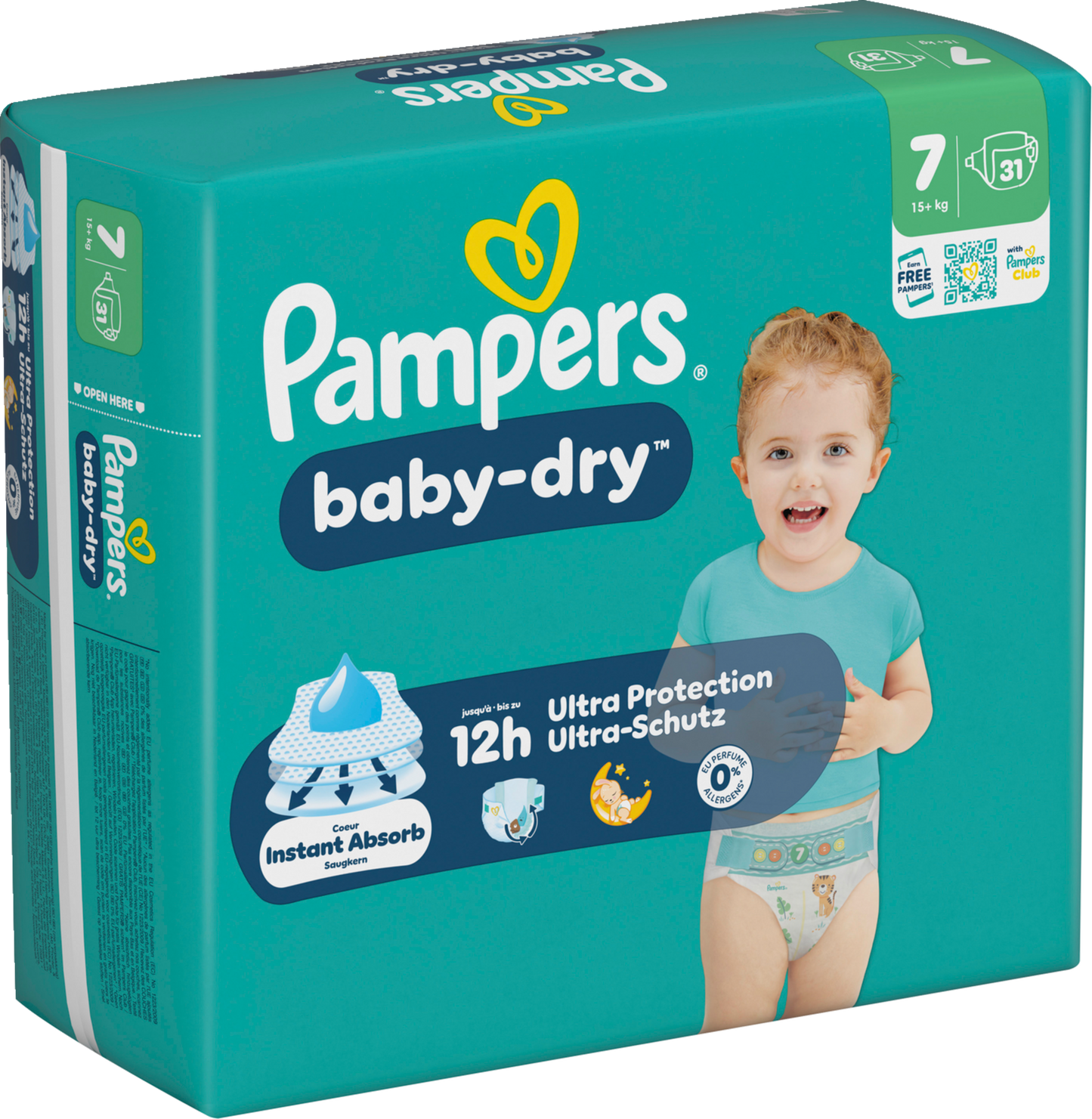 Pampers Baby-Dry Gr. 7 XXL 15+kg (31 STK) Sparpack