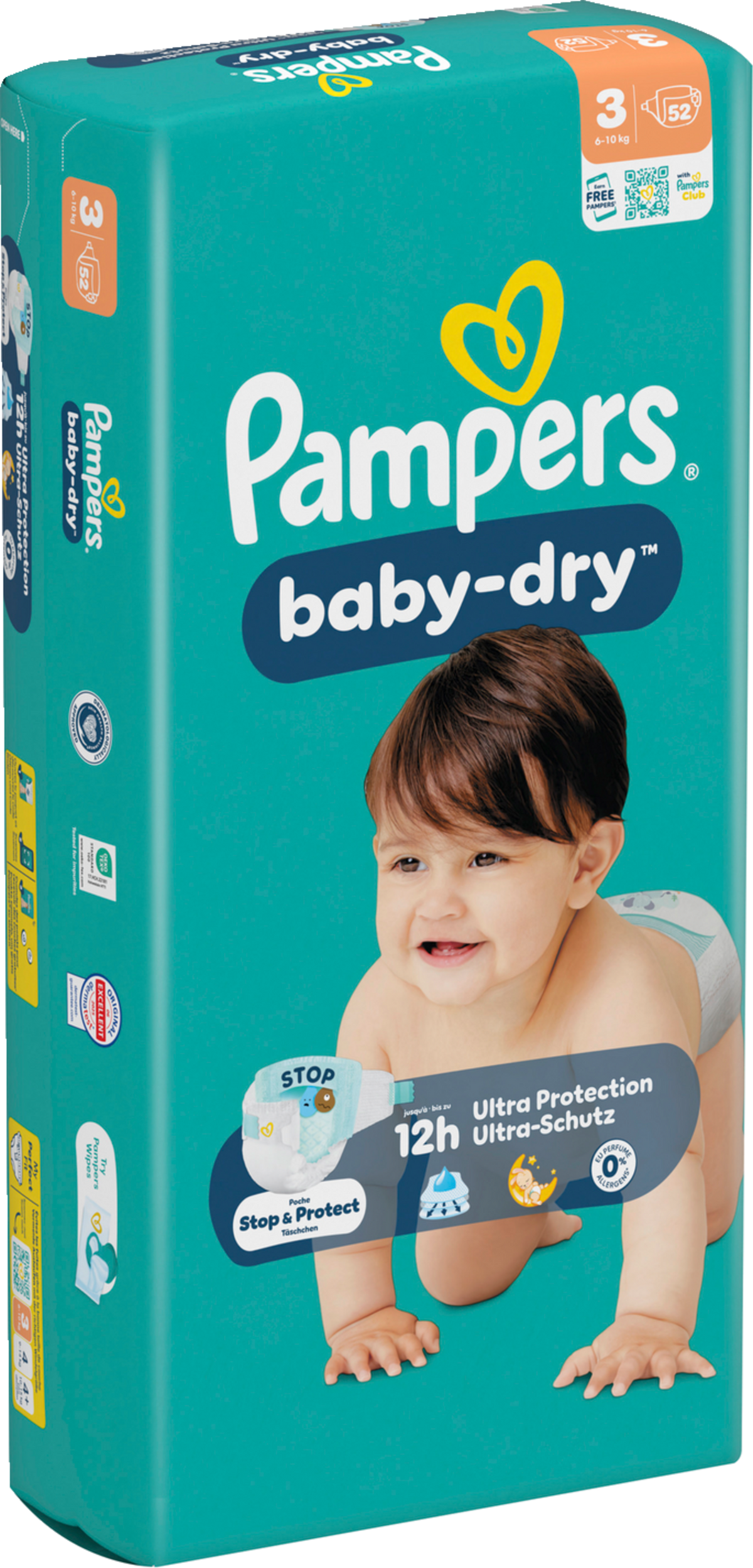 Pampers Baby-Dry Gr.3 Midi 6-10kg (52 STK) Sparpack