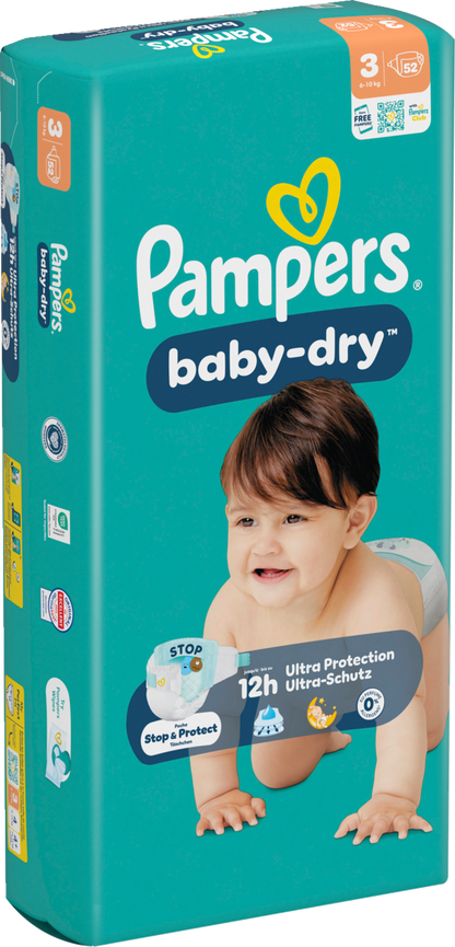 Pampers Baby-Dry Gr.3 Midi 6-10kg (52 STK) Sparpack