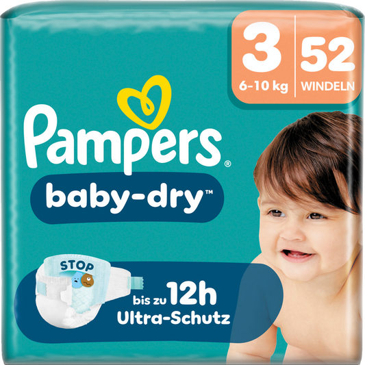 Pampers Baby-Dry Gr.3 Midi 6-10kg (52 STK) Sparpack