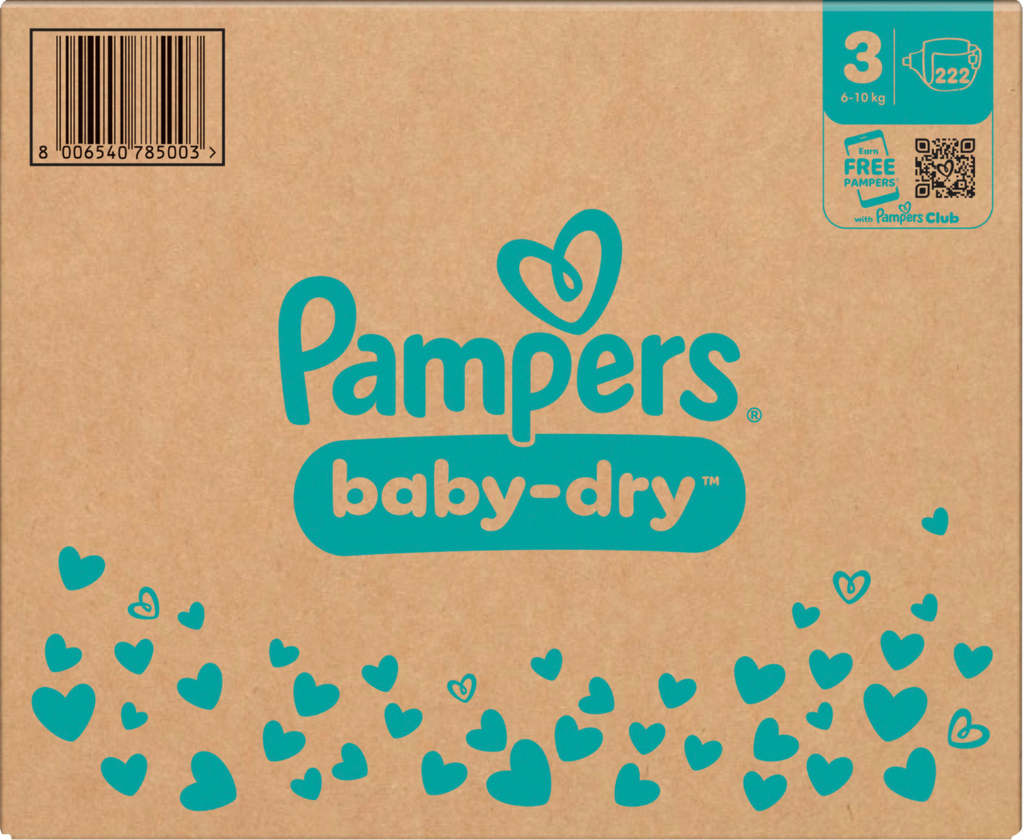 Pampers Baby-Dry Gr.3 Midi 6-10kg (222 STK) Monatsbox
