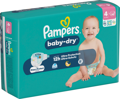 Pampers Baby-Dry Gr. 4 Maxi 9-14kg (45 STK) Sparpack