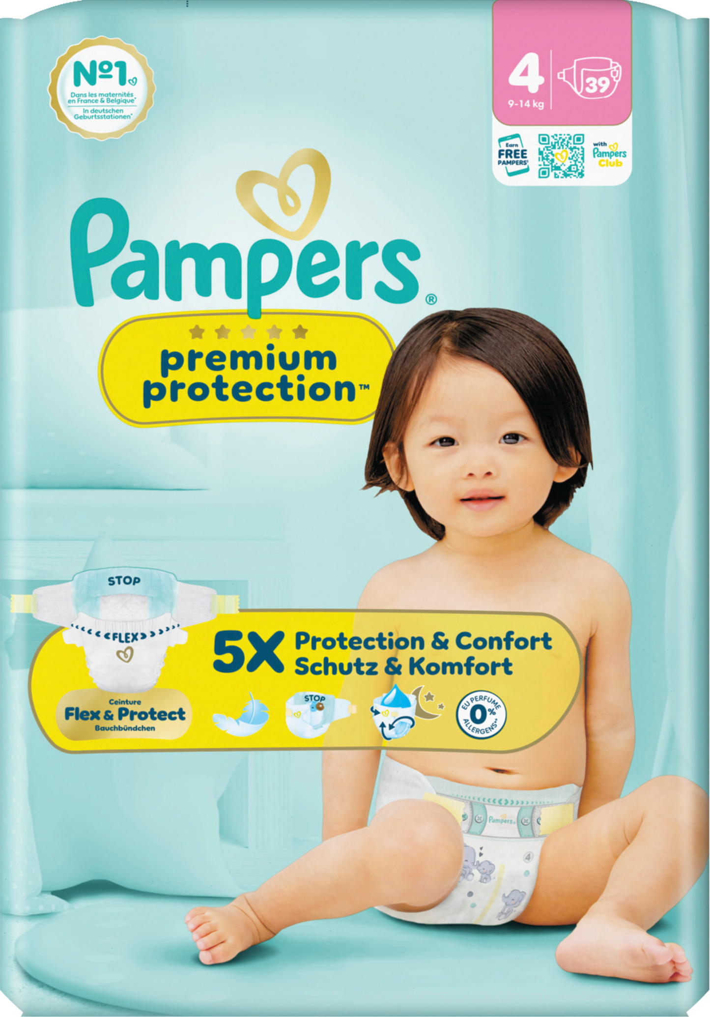 Pampers Premium Protection Gr.4 Maxi 9-14kg (39 STK) Sparpack