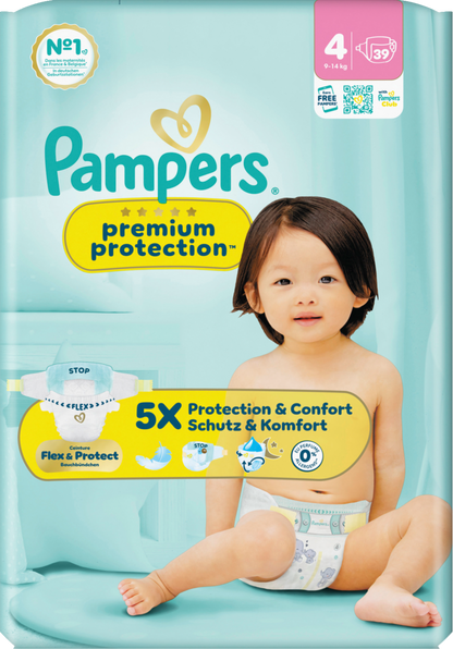 Pampers Premium Protection Gr.4 Maxi 9-14kg (39 STK) Sparpack